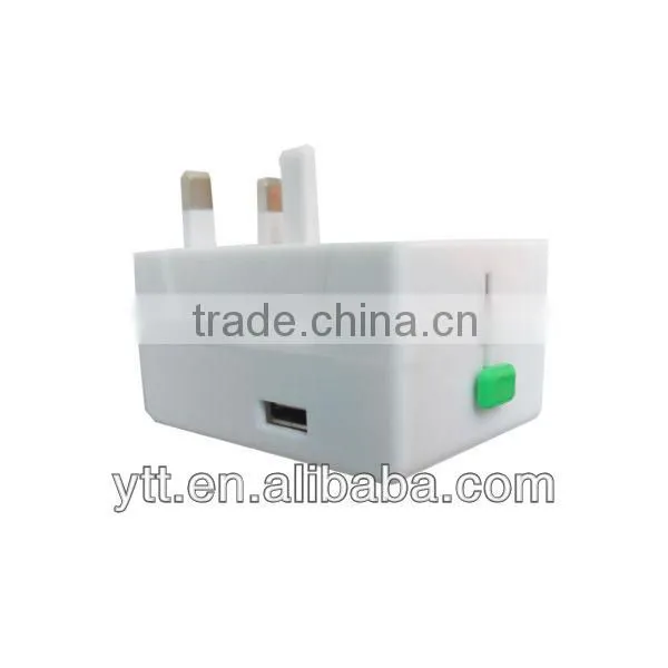 Home Or Travel Portable USB Travel Charger White