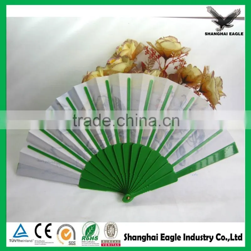 Wholesale printed custom nylon folding fan