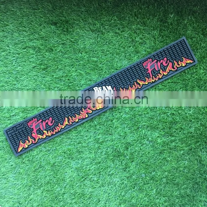 6P free promotional plastic rubber bar mat