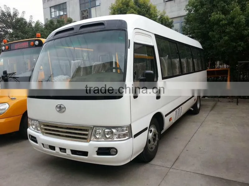 6m 20 seater coaster mini bus with Cummins engine for hot sale