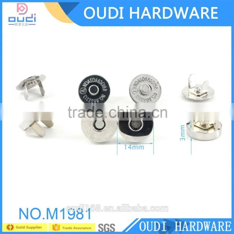 Customized handbag accessories 18mm Magnetic Button
