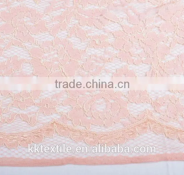 New arrival 2014 French lace fabric best price black lace fabric