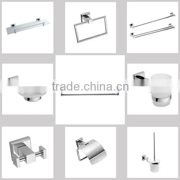 Professional Factory Wholesale Modern Wall Mounted Low-caben Steel Bathroom hardware Accessories Sets 6D14