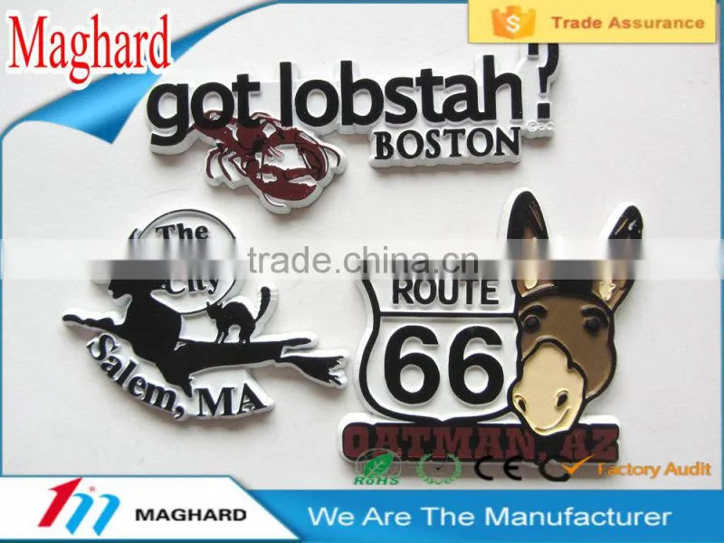 animal letter 3D polyresin fridge magnet