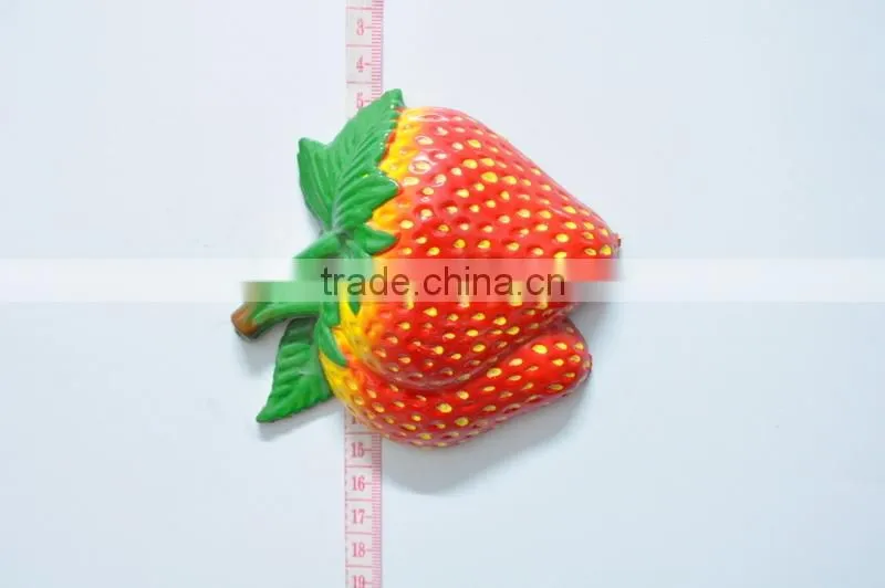 Apples Pears Orange Strawberrys Cute Shape Fruits and Vegetables and Colorful Promotion Fridge Magnets, Magnetic
