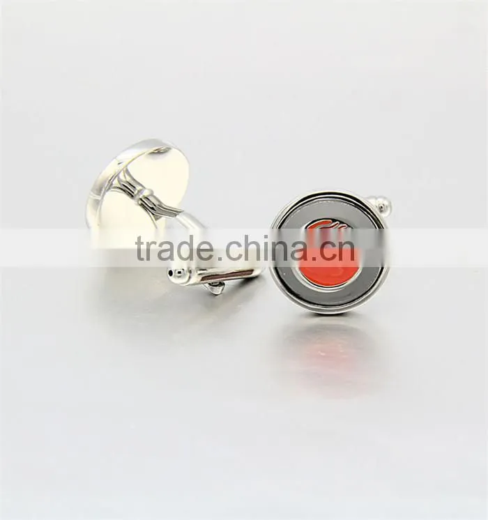 fashion accessories for men jewelry stainless steel coin cufflinks