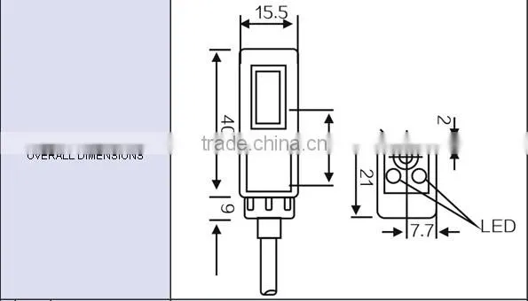 G16 Series 10-30VDC/90-250VAC NPN/PNP/2 Wires with NO/NC/NO+NC output Infrared Photoelectric Sensor , Photoelectric Switches