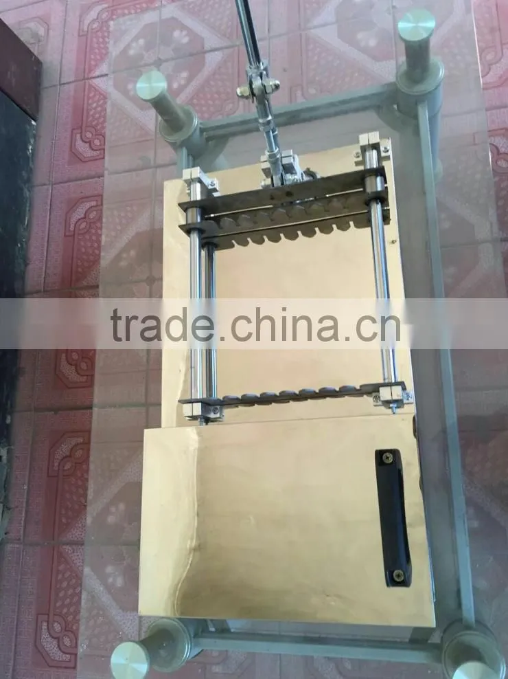 Stainless steel meat kebab machine/Manual skewer machine for sale