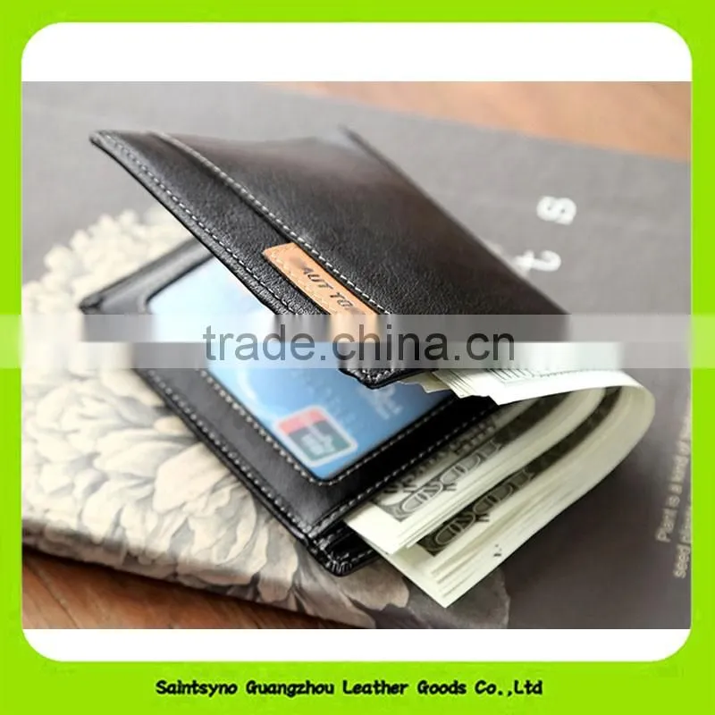 16389 wholesale classical top grain leather wallets for men personalized