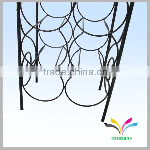 Factory supplier high capacity 12 holders durable metal beer can display stand