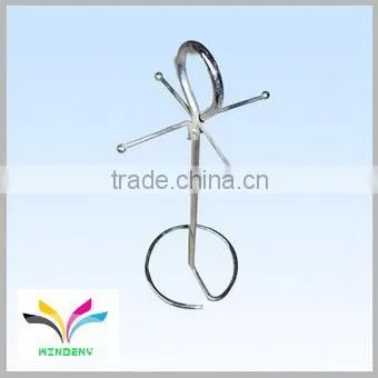 Factory price custom mini stainless steel fashion kids clothes display stand