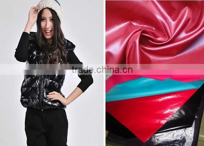 Wholesale China 2014 newly textile heavy cired Waterproof polyester taffeta product for garment, lining, suit, jacket,proof coat