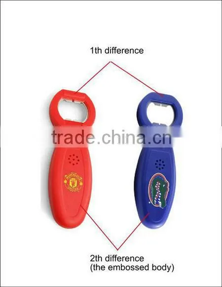 Customized design sould bottle opener for promotion gift/home decoration