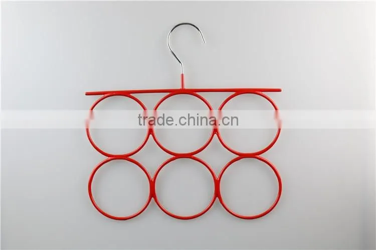 Laundry wire hanger factory in china for scarf Round Metal Hanger