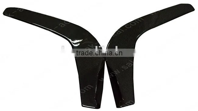 Top real carbon fiber car front bumper splitters for universal type
