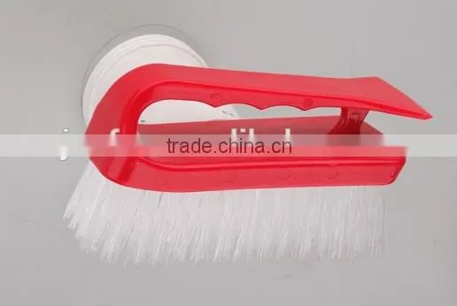 Crimped White Polypropylene Handle Scrubs with raised handle