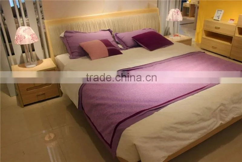 2016 modern wooden leather headboard melamine mdf panle bedroom furniture in bedroom sets