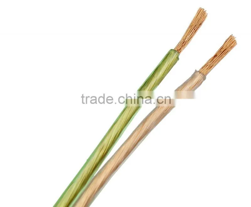 Flexible speaker wire/cable with wooden tray