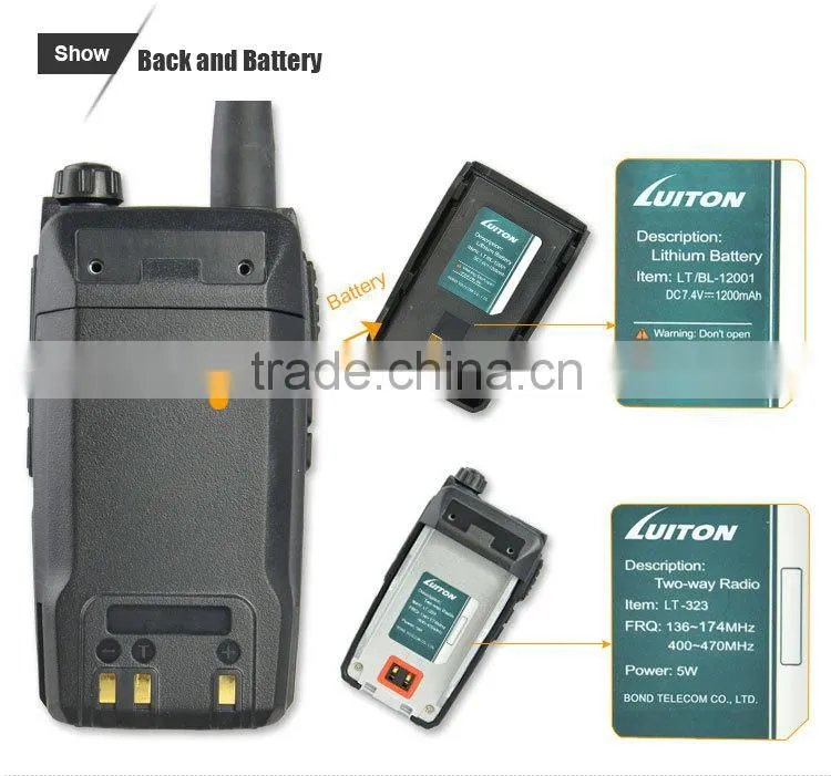 LUITON LT-323 dual band 2 way radio
