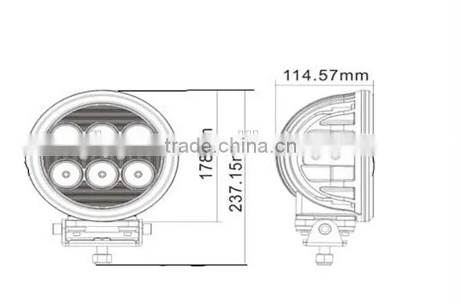 60W LED Work Light for car/ truck /jeep/ ship best quality high power 10-30v