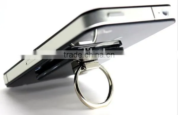 crystal polished PC and metal ring ring holder stand