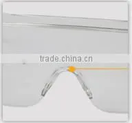 Deltaplus clear polycarbonate hole in arms for neck cord safety glasses
