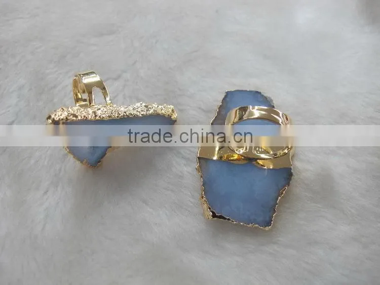 Economic hot selling gemstone jewelry earrings in silver