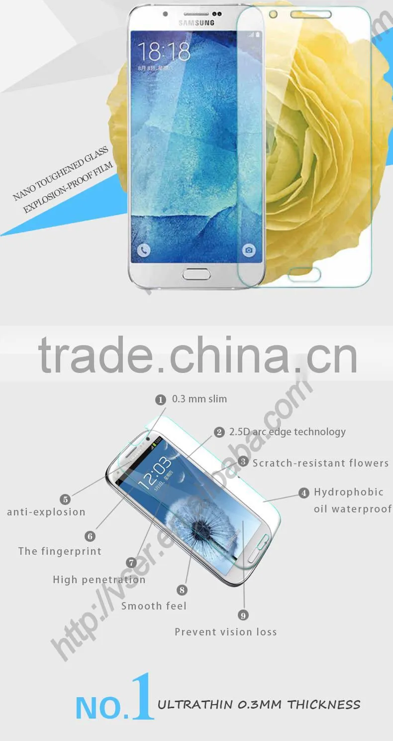 High quality checp custom anti shock screen protector sheet for s5