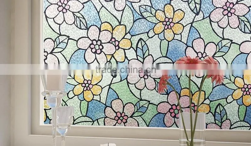 free shipping new design self adhesive vinyl window film classic decorative pattern wall decor / glass sticker