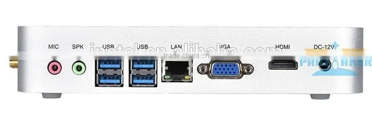 High Quality New Design 5th CPU Intel Core i3 5005U Aluminum Fanless Computer