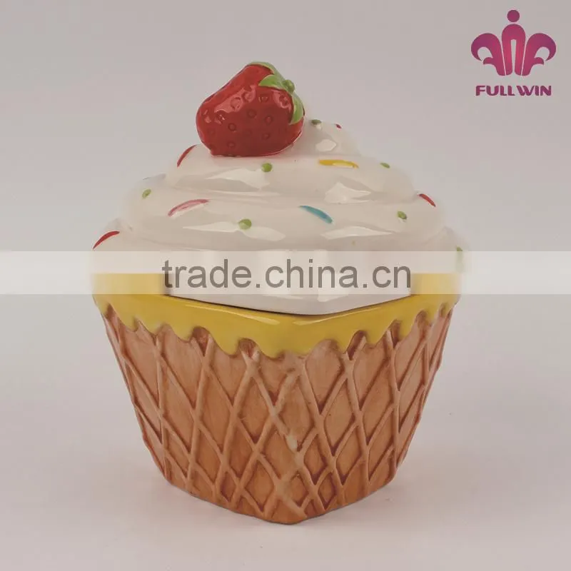 Hand-painted Ceramic Strawberry Boxes