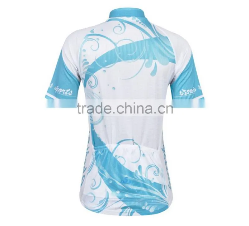 Quick-Dry Coolmax Women Cycling Jersey with OEM service