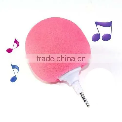 Super Mini Audio Sponge Ball Music Speaker 3.5mm Audio Jack