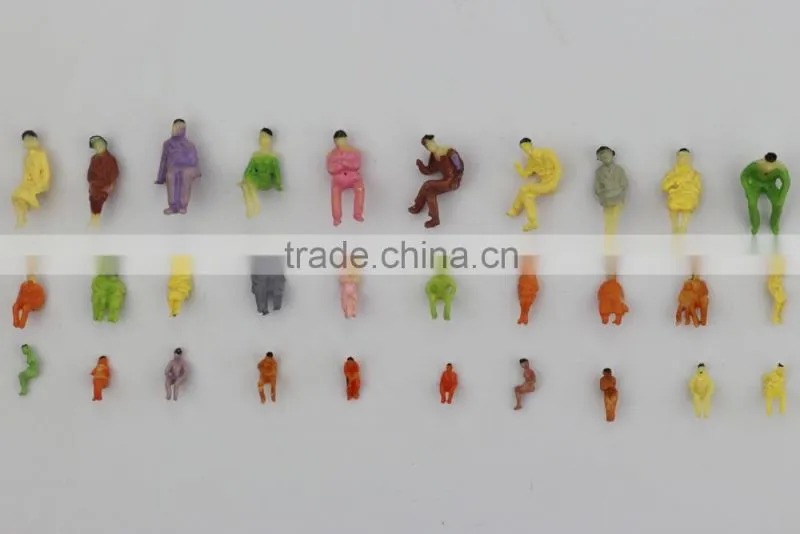 artificial model human figure, model artificial sitting figure, model sitting resin figure for 1/200