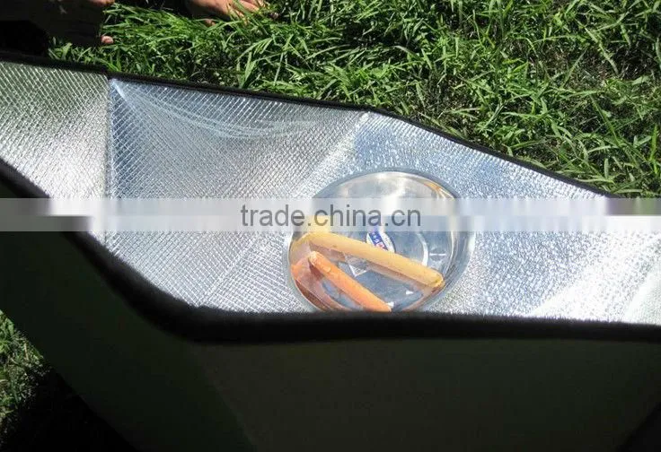 New design Portable camping solar BBQ/ solar oven/ solar cooker panel