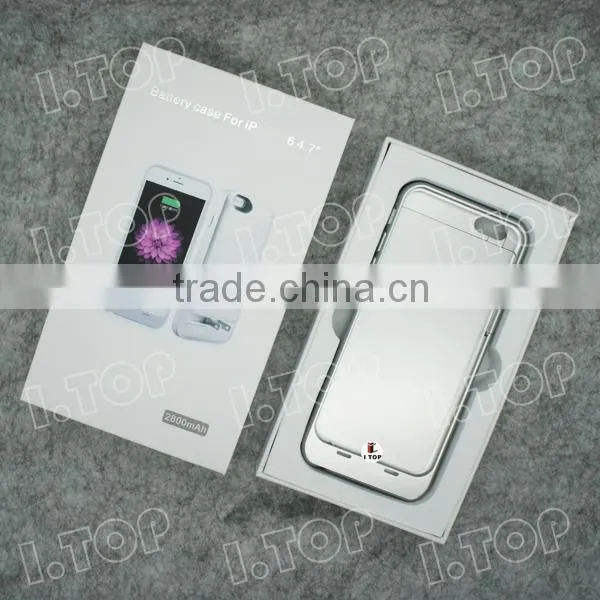 New Arrive Wholesale With Plus for iPhone 6/6s Battery Charger Case