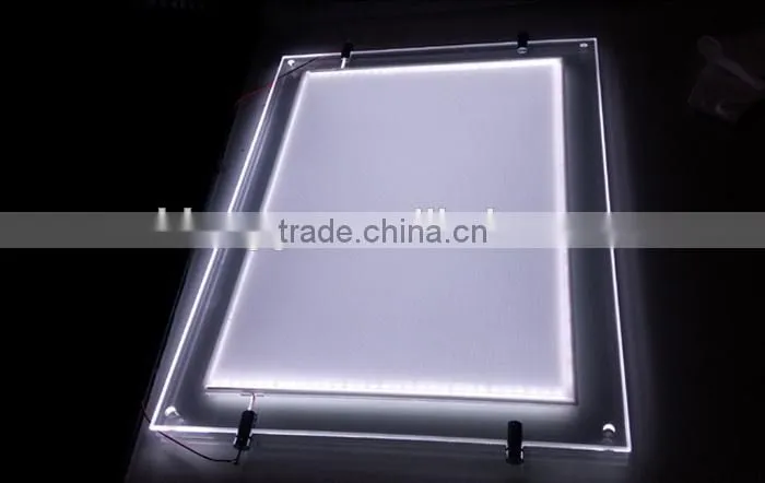 A3 LED Poster Ligth Box Frameless LED Illuminated Advertising Board Real Estate Agents Window Display Indoor Signboard