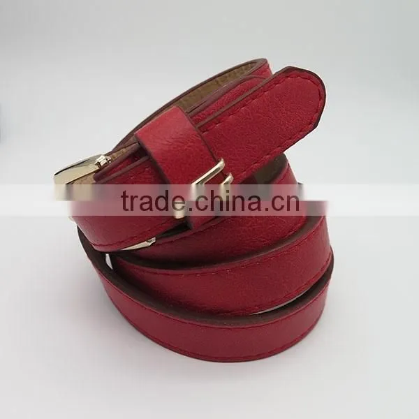 Fashionable Colorful Skinny Belts for Women in Wholesale