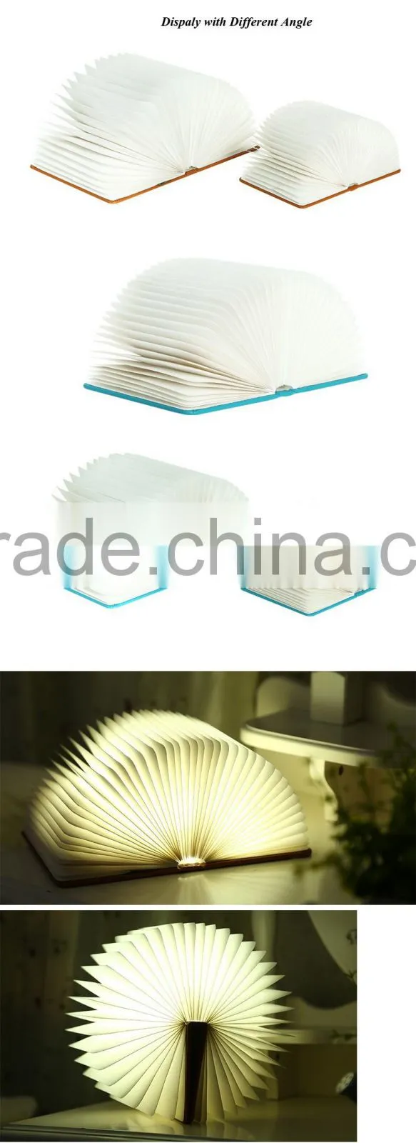 Creative Home Decoration Book Shape LED Night Light /Nursery Night Light