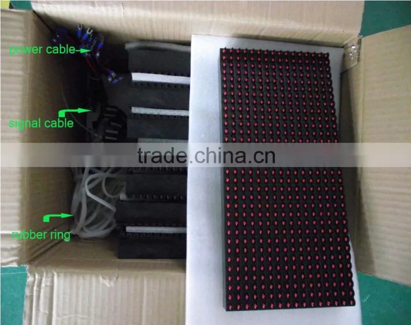 CHEAPprice single color led screen module P10 led moving signs display Waterproof