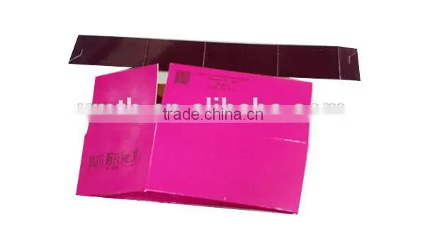 paper box with glossy lamination could be flat export