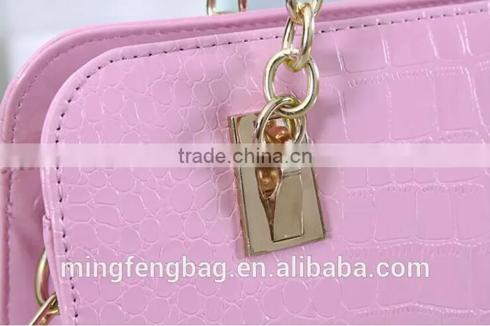 2015 New Fashionable Single Shoulder Cross Strap and Tote PU Woman Bag