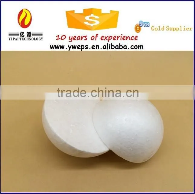 Yiwu High quality white polystyrene foam half round ball for sale