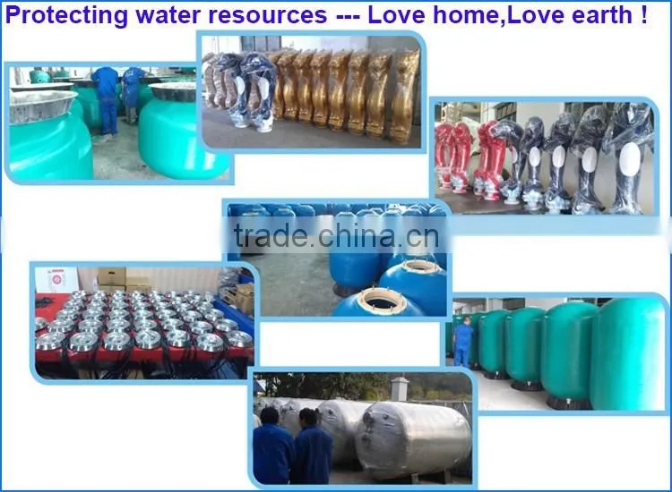 500mm fiberglass sand fliter with pump