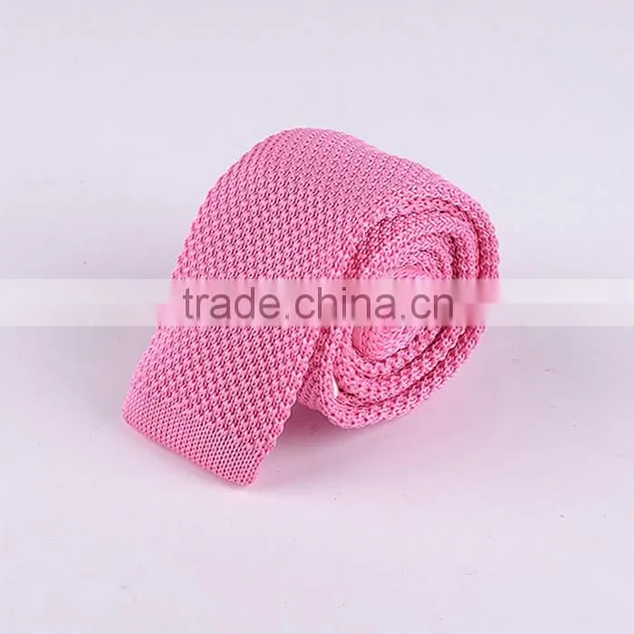Fashion plain color cotton knitted necktie series 2