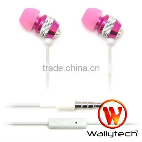 Wallytech Stereo in-ear For iPhone Metal Earphone