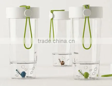 Plastic Maze Double Wall Water Bottle