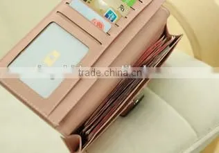 2014 sweet pu wallets with white color wholesale