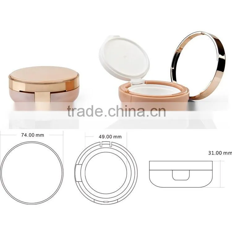 Cosmetic empty plastic air cushion packaging for BB cream