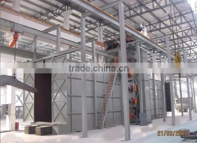 overhead rail shot blast machine/shot blasting equipment